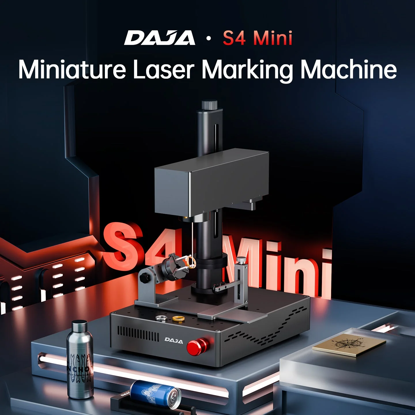 Low power metal marking machine